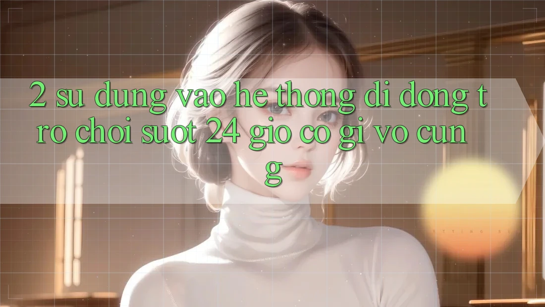 2. Sử dụng “Vào Hệ thống di động Trò chơi - Suốt 24 Giờ” Có Gì Vô cùng?