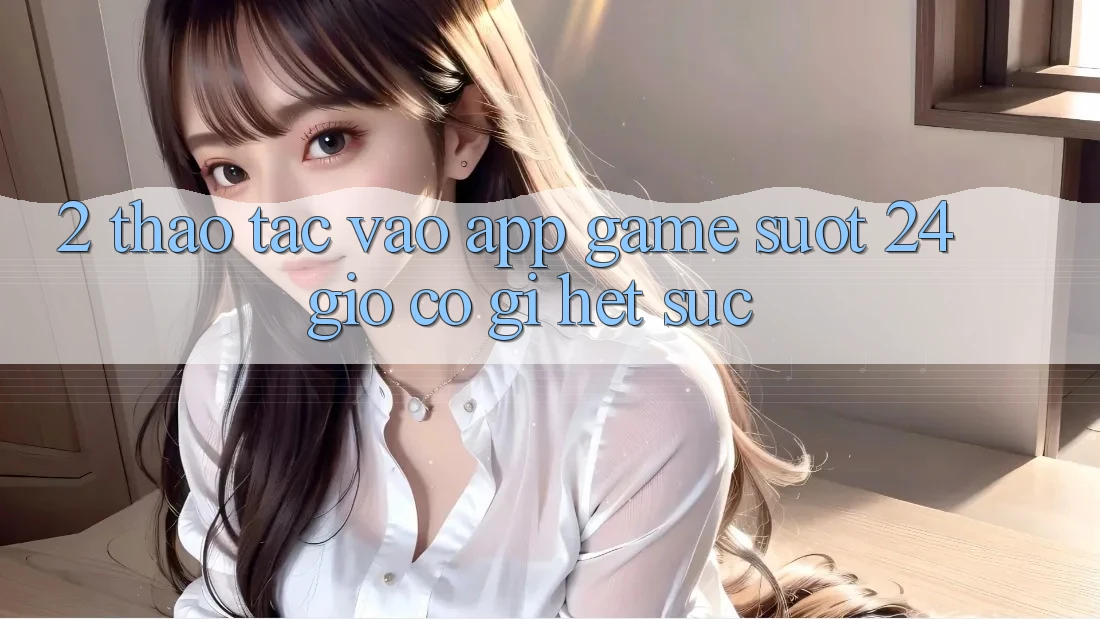 2. Thao tác “Vào App Game - Suốt 24 Giờ” Có Gì Hết sức?