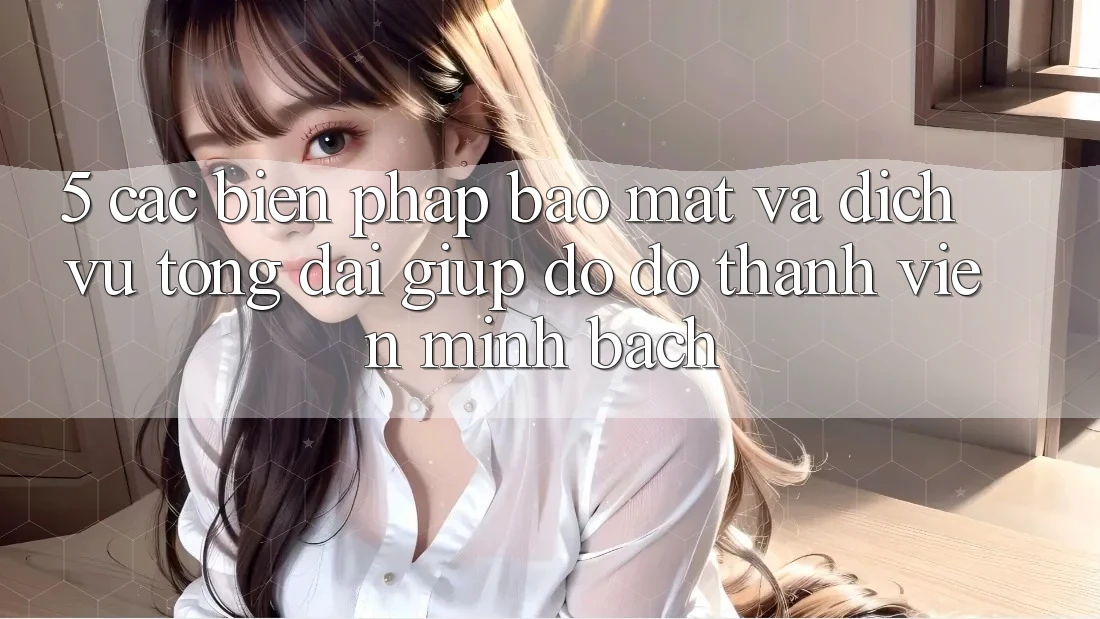 5. Các Biện Pháp Bảo Mật Và Dịch Vụ Tổng đài giúp đỡ đỡ Thành viên Minh bạch