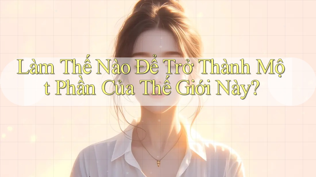 Làm Thế Nào Để Trở Thành Một Phần Của Thế Giới Này?