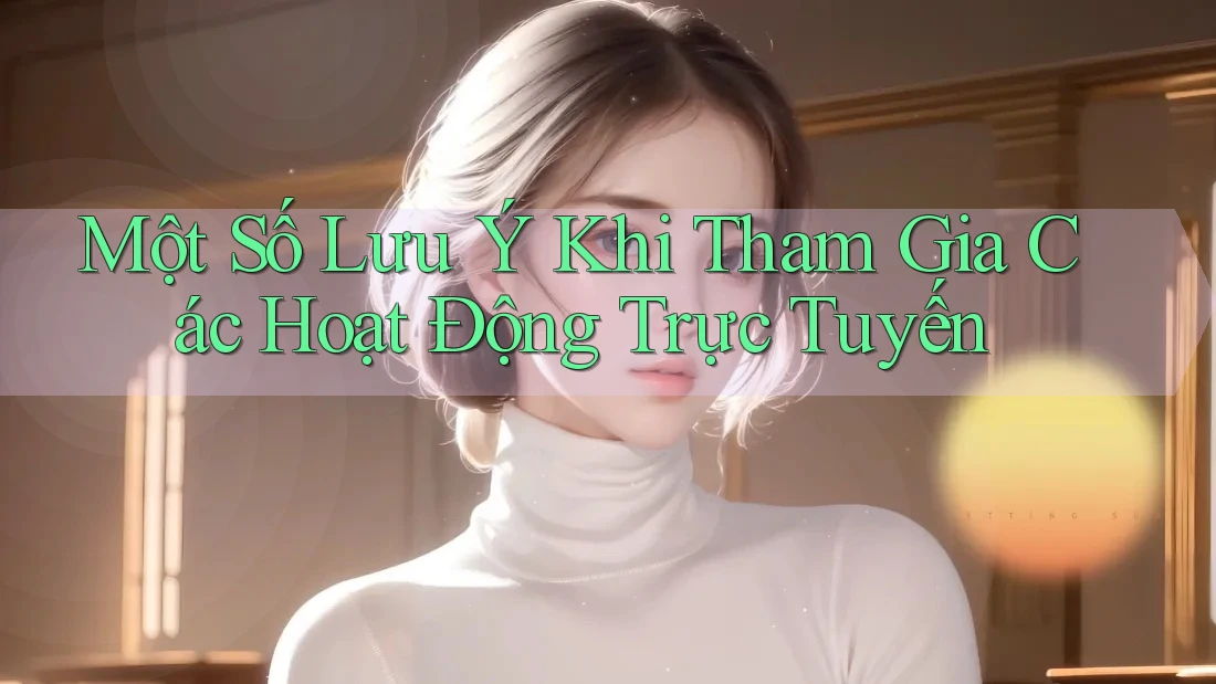 Một Số Lưu Ý Khi Tham Gia Các Hoạt Động Trực Tuyến