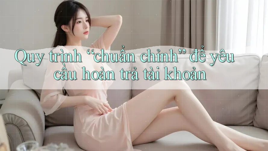 Quy trình “chuẩn chỉnh” để yêu cầu hoàn trả tài khoản