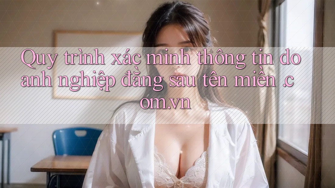 Quy trình xác minh thông tin doanh nghiệp đằng sau tên miền. com. vn