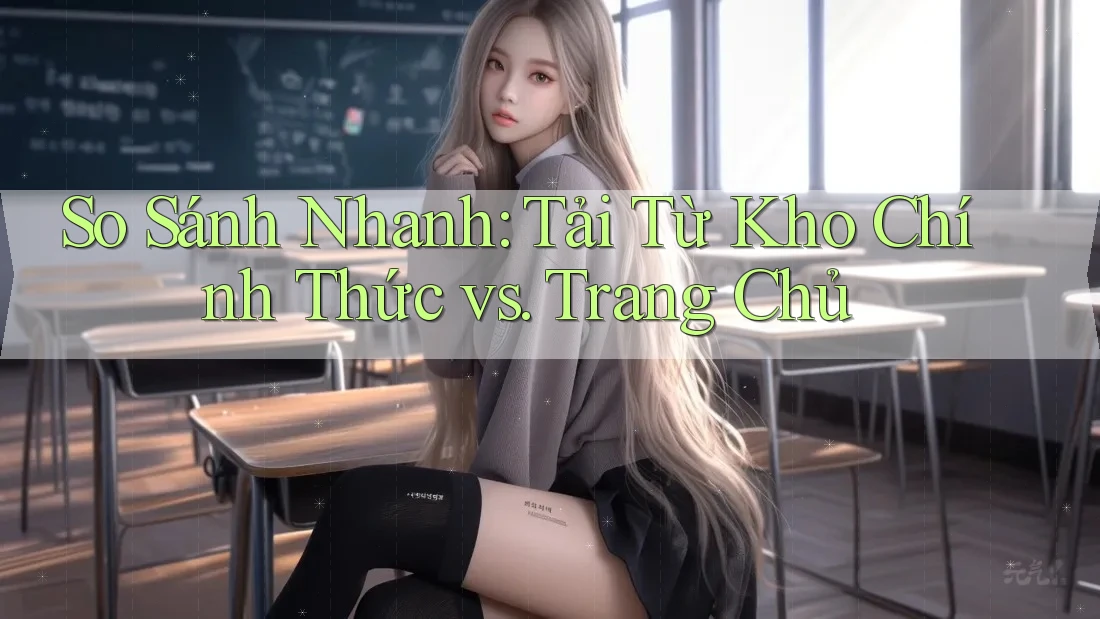 So Sánh Nhanh: Tải Từ Kho Chính Thức vs. Trang Chủ