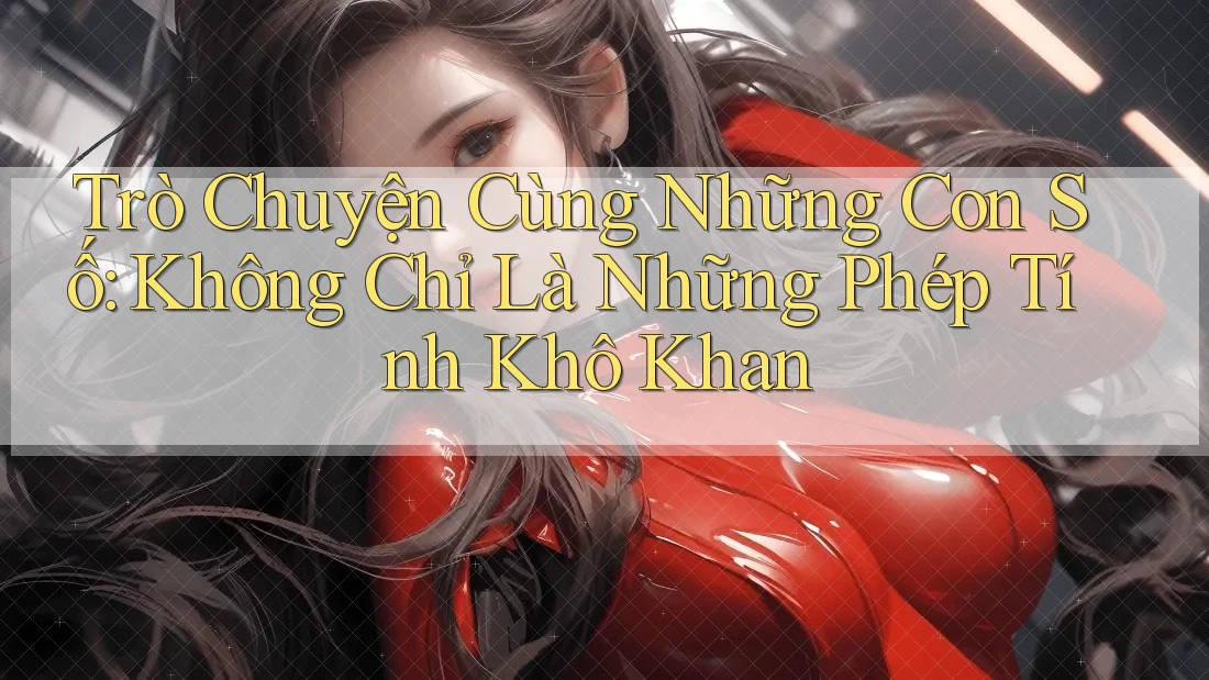 Trò Chuyện Cùng Những Con Số: Không Chỉ Là Những Phép Tính Khô Khan