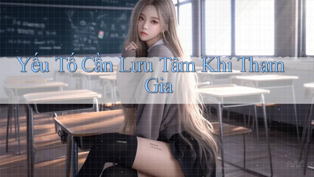 Yếu Tố Cần Lưu Tâm Khi Tham Gia
